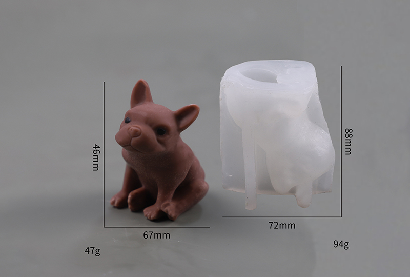 Hyper-Realistic Dog Breed Silicone Candle Mold Collection