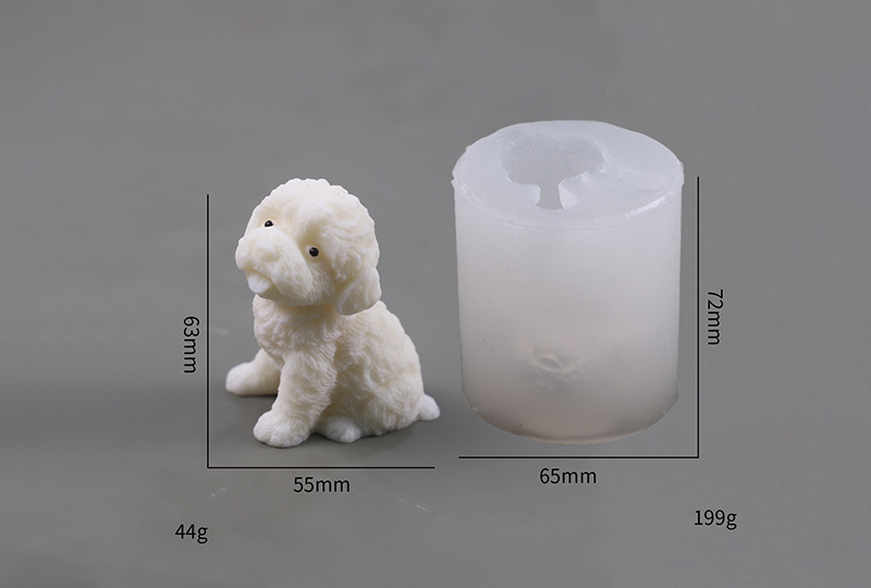 Hyper-Realistic Dog Breed Silicone Candle Mold Collection
