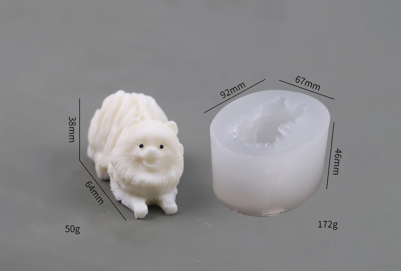 Hyper-Realistic Dog Breed Silicone Candle Mold Collection
