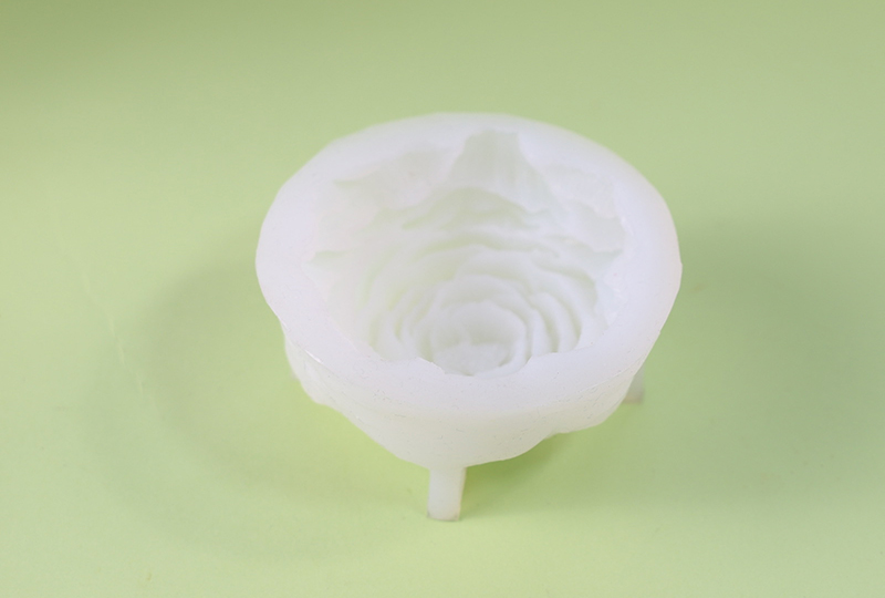 Full-Bloom Rose Face Silicone Candle Mold