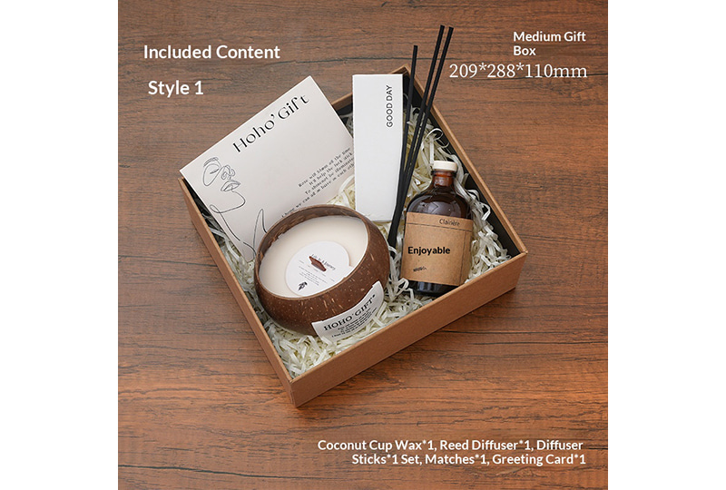 Natural Lifestyle Aromatherapy Reed Diffuser Gift Set