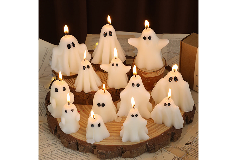 Halloween Ghost & Pumpkin Festival Series Handmade Candle