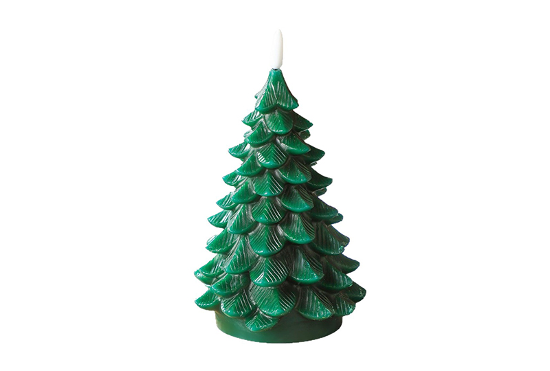 Snow-Dusted Christmas Tree Festival Series Handmade Candle