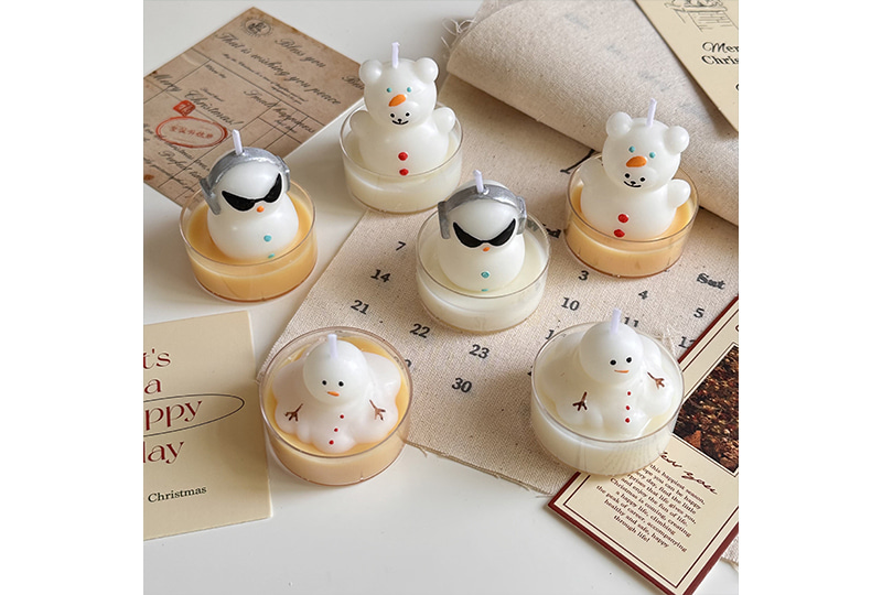 Christmas Character Tealight Festival Series Handmade Candle