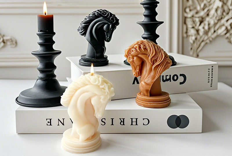 Sculptural Horse Head Bust Animal Series Handmade Candle