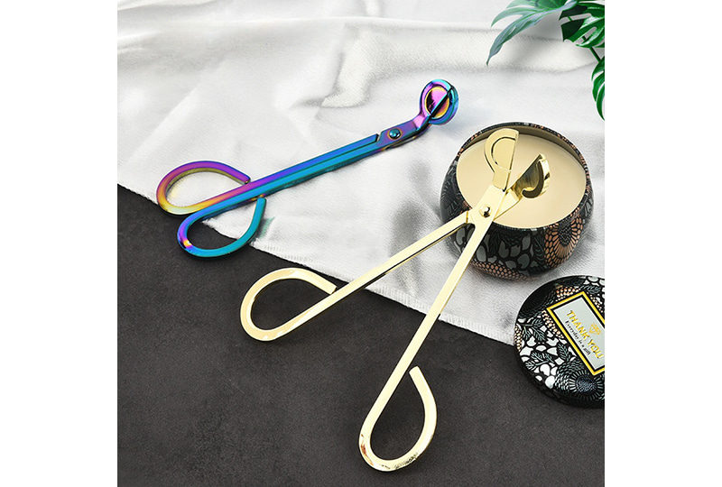 Multi-Color Stainless Steel Wick Trimmer Set — 5 Finishes