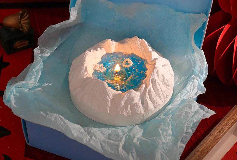 Glacier Iceberg Art Candle Set