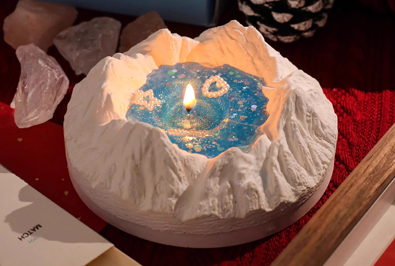 Glacier Iceberg Art Candle Set