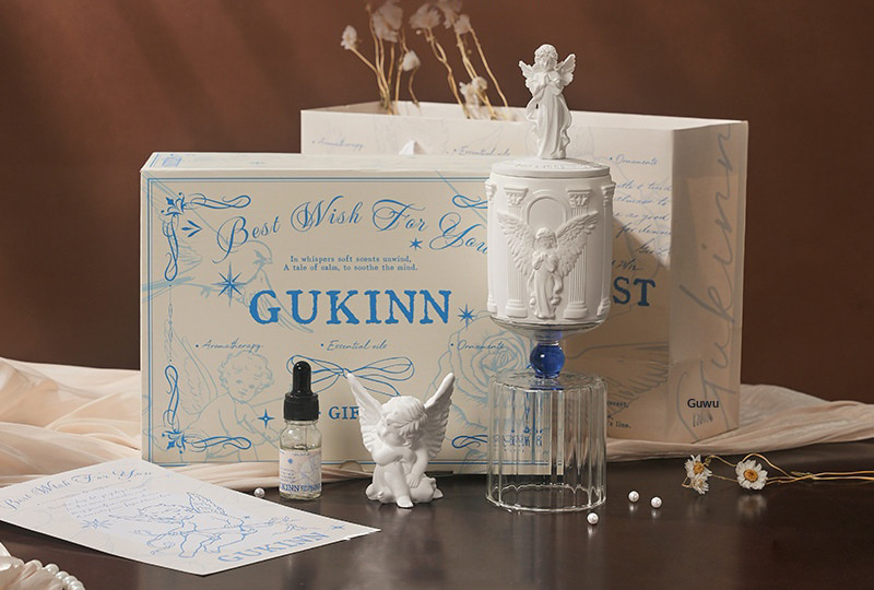 French Baroque Angel Aesthetic Candle Set