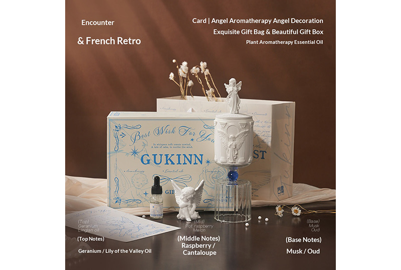 French Baroque Angel Aesthetic Candle Set