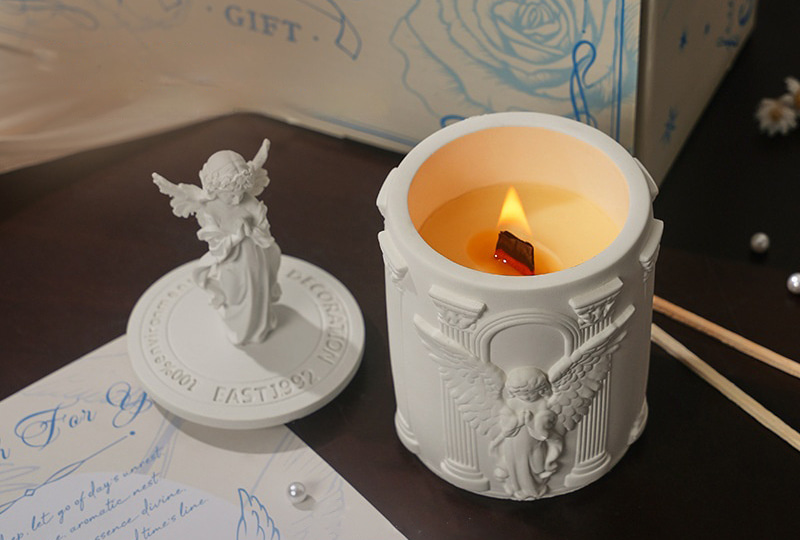 French Baroque Angel Aesthetic Candle Set