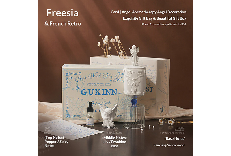 French Baroque Angel Aesthetic Candle Set