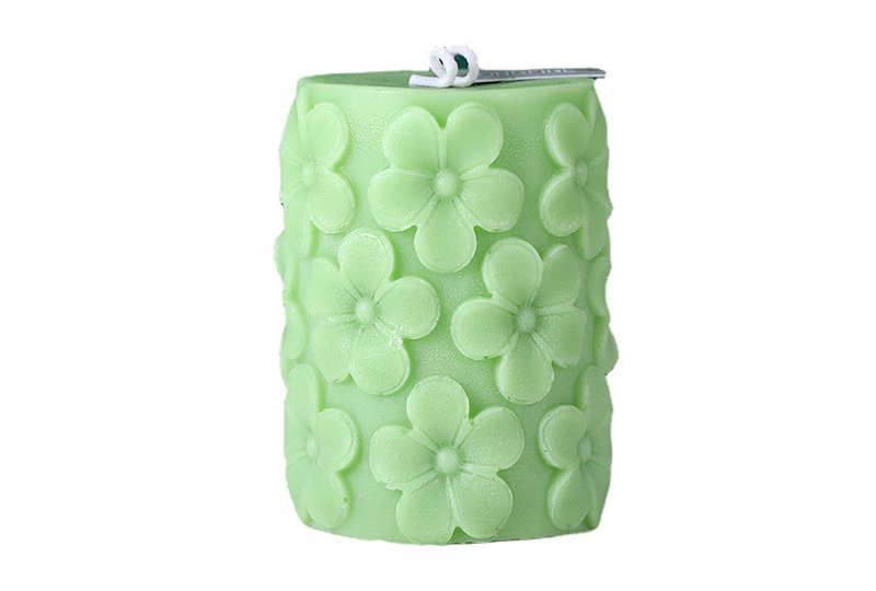 Embossed Five-Petal Cylinder Flower Series Handmade Candle