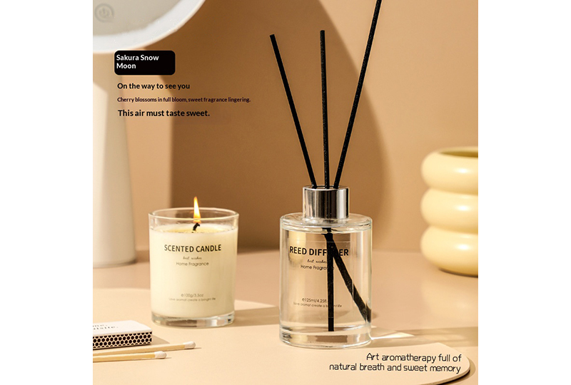 Blush Pink Double-Door Candle & Diffuser Candle Set