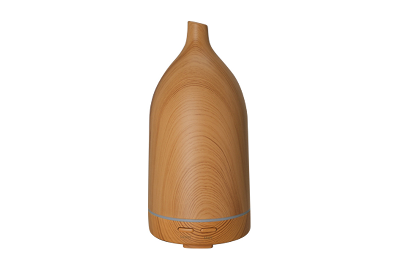 Vase-Shaped Wood-Grain LED Ultrasonic Diffusers
