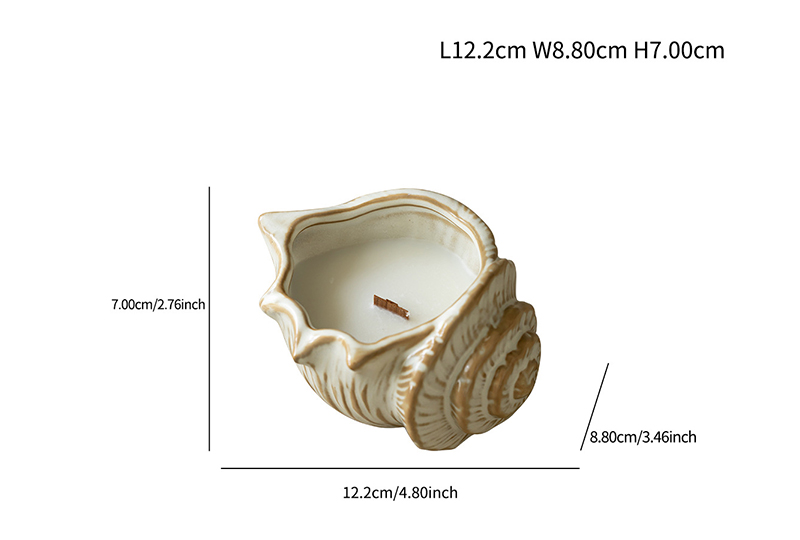 Ceramic Seashell Trio Tealight Candle Holder