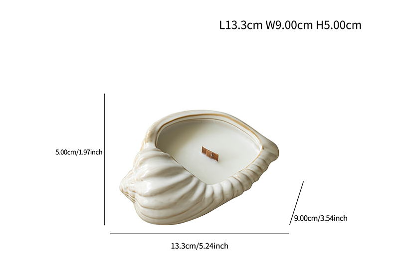 Ceramic Seashell Trio Tealight Candle Holder