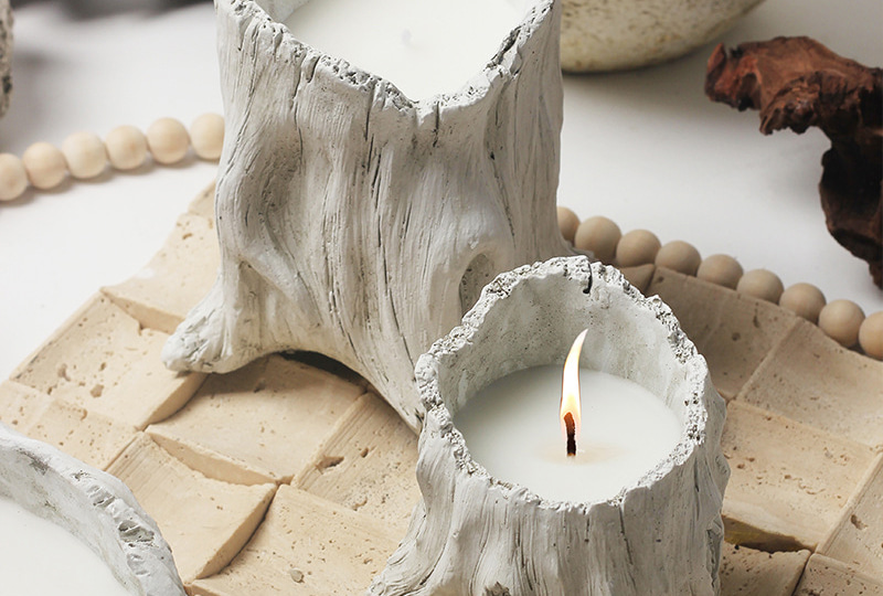 Organic Driftwood Resin Tealight Candle Holder