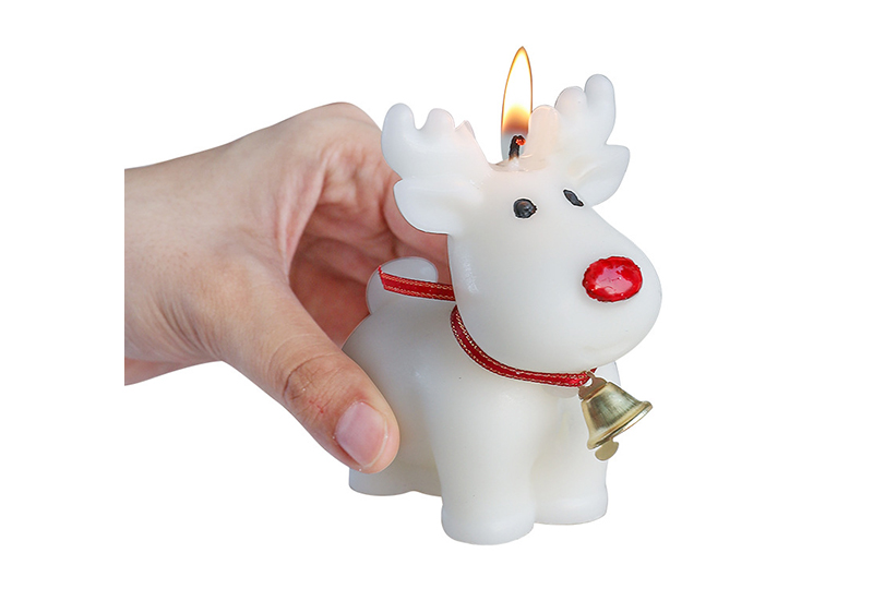 Christmas Jingle-Bell Reindeer Animal Series Handmade Candle