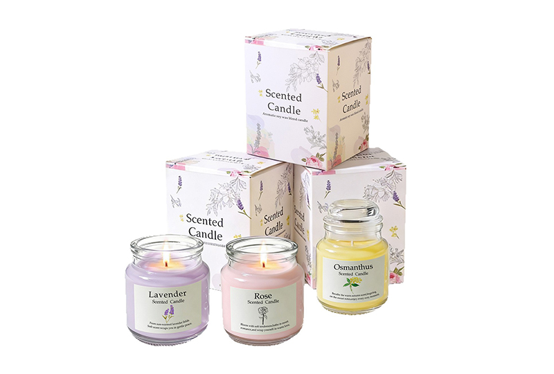 3-Scent Botanical Soy Candle Set — Rose, Lavender & Osmanthus